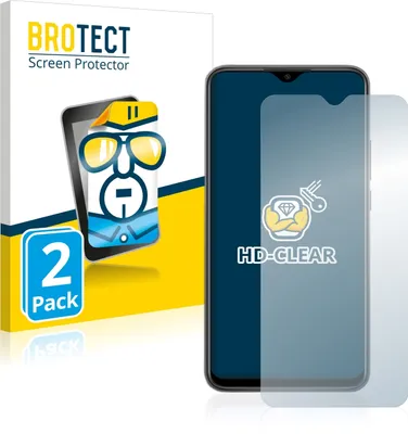 Produktbild von 2x Für Xiaomi Redmi 9 Schutzfolie BROTECT Displayschutz Display Schutz Folie Klar Transparent