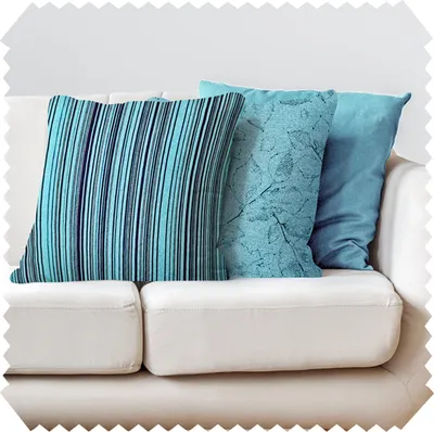 Produktbild von novely® 3er-SET DEKOKISSEN MALCHIN - Kuschelweiche Sofakissen - Kissenbezug für Zierkissen in 40x40 cm - Farbe: 16 Himmelblau | Ausführung: nur Bezüge (ohne Füllung)