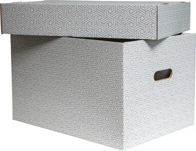 Produktbild von Aufbewahrungsbox mit Deckel, "graphic" XL - 500x350x305mm - 6 Stück - kaufland