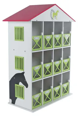 Immagine prodotto di Kids Globe Horses Pferdehotel (12 Pferde, 1:24, Kinder Bauernhof Zubehör)