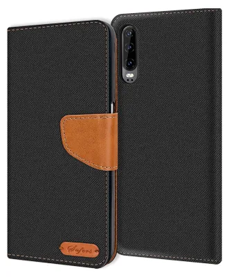 Zdjęcie produktu dla Pokrowiec na telefon komórkowy Huawei P30 Etui Wallet Flip Etui ochronne Pokrowiec materiałowy