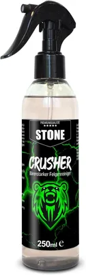 Produktbild von STONE Crusher Felgenreiniger 250 ml | säurefreier Profi Felgenreiniger mit Wirkindikator für Alufelgen & Stahlfelgen | Entfernt Bremsstaub & Schmutz