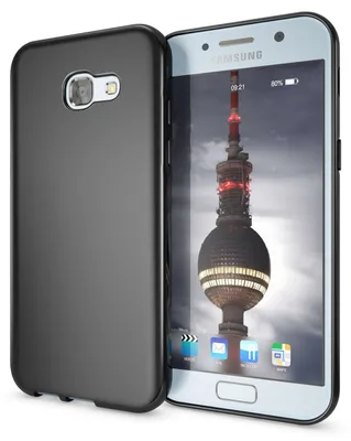 Produktbild von Samsung Galaxy A5 2017 Handy Hülle von NALIA, Silikon Case Dünnes Schutz Cover Schwarz