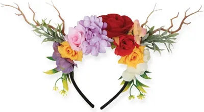 Produktbild von Haarreif Blumen Waldelfe Elfe Karneval Fasching Halloween Party Cosplay Anime
