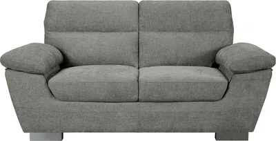 Image de Canapé fixe en tissu "Dallas" - 169 x 88 x 90 cm - 2 places - Gris