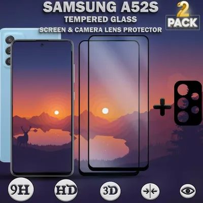 Obrázek produktu pro 1-balení Samsung Galaxy A15 Ochranné sklo na displej - Tvrzené sklo 9H - Super kvalita 3D