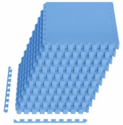 Immagine prodotto di vidaXL Tappetino protettivo per il fondo della piscina, 50 pezzi, blu, 18 m², in schiuma EVA