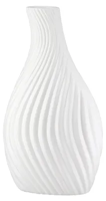Obrázok produktu pre Gilde Vase, organická, "Faro", keramika, biela, balenie 3 ks, dĺžka 8 cm, šírka 15,5 cm, výška 29 cm, 58164 4063387581643