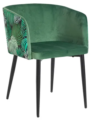 Produktbild von Stuhl Destin Grün gepolstert, mit Armlehnen, 58x73x56 cm, Sitzhöhe 46 cm