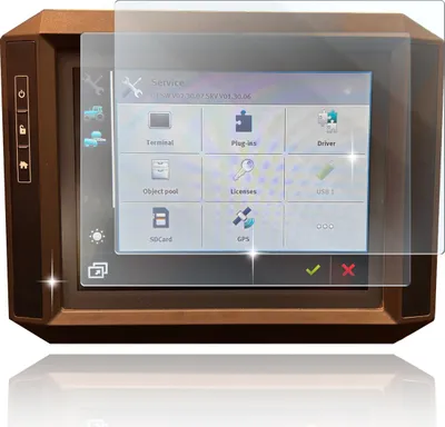 Produktbild von Schutzfolie für Display und Tacho kompatibel mit Müller Elektronik TOUCH 800 Terminal
