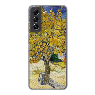 Produktbild von MuchoWow® Handyhülle Schutzhülle Hülle für Samsung Galaxy S21 FE Maulbeerbaum - Vincent van Gogh Silikon Softcase Handy Hülle - Mobiltelefonhülle