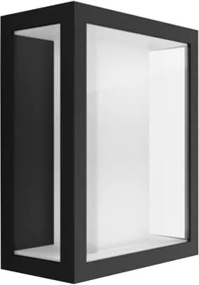 Produktbild von Philips Hue White and Color ambiance Impress Outdoor breite Wandleuchte schwarz, Intelligente Wandleuchte, Bluetooth/Zigbee, Schwarz, LED, Glas, Nicht austauschbare(s) Leuchtmittel