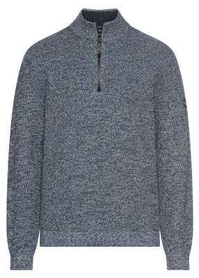 Produktbild von camel active Herren Strick-Troyer mit melierter Struktur Tintenblau, menswear-6X