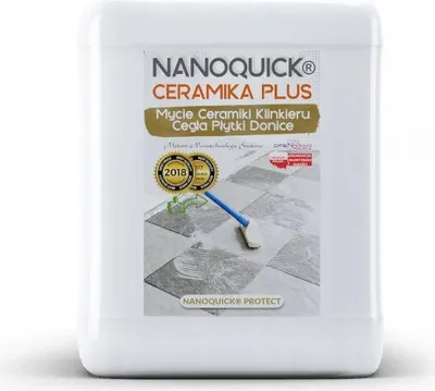 Zdjęcie produktu dla Mycie Klinkieru Dachówek Ogrodzeń Tarasu Schodów NANOQUICK Ceramika Plus 5L