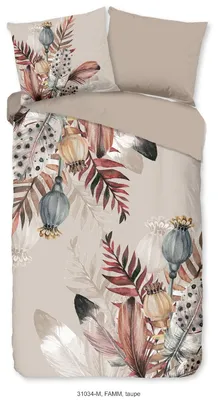 Productafbeelding van Pure Dekbedovertrek Micropercal Famm - taupe 140x200/220cm