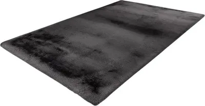 Produktbild von Lalee Eternity Soft Hochflorteppich bequem super weich Flauschiger Teppich 200x290 cm Grahite anthrazit