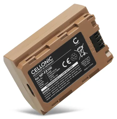 Immagine prodotto di CELLONIC 1x Batteria per Fotocamera Compatibile con Sony Alpha 6700, Alpha 7 IV, A7S III, NP-FZ100 – (2400mAh, 7.2V)