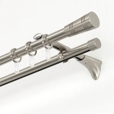 Produktbild von Gardinia Gardinenringe für Gardinenstangen 20 mm, 10 Stück, Edelstahl-Optik