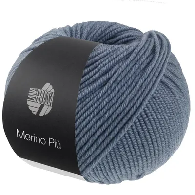 Produktbild von Lana Grossa MERINO PIÙ Farbe 010 - Graublau