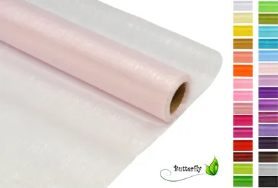 Produktbild von 9m Rolle Organza 16cm CRYSTAL, Farbauswahl:rose 123 / zartrosa / hellrosa