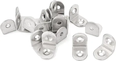 Obrázok produktu pre 30 ks uhlových spojok 20x20 mm | drevené spojky v tvare L | 90-stupňový rohový uholník na nábytok, skrine a police | perforovaný železný uholník | nábytkový uholník - kovový uholník | uholník na stoličky | uholník z perforovanej dosky
