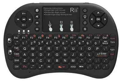 Productafbeelding van Mini-toetsenbord met achtergrondverlichting en touchpadmuis, draadloos ontwerp
