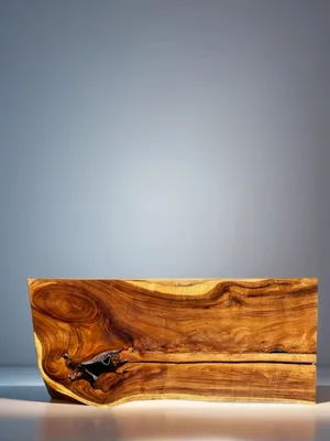 Produktbild von Holzplatte aus Tropenholz - Massive Tischplatte aus Regenbaumholz Platte 11 - 250x115x9 cm