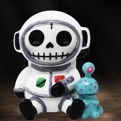 Produktbild von Furrybones "Astronaut" - Dekofigur Totenkopf Gothic Fantasy