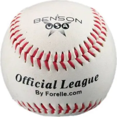 Produktbild von Benson Soft-T 8 Zoll weiß offizielle Liga Baseball | Jugend Größe Training Ball