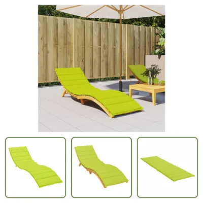 Produktbild von The Living Store Sonnenliegen-Auflage Hellgrün 200x70x3 cm Oxford-Gewebe