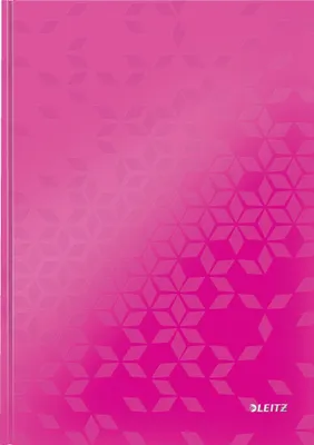Produktbild von Notizbuch Wow A4 80 Blatt 90g/qm liniert pink Packung mit 6 Stück