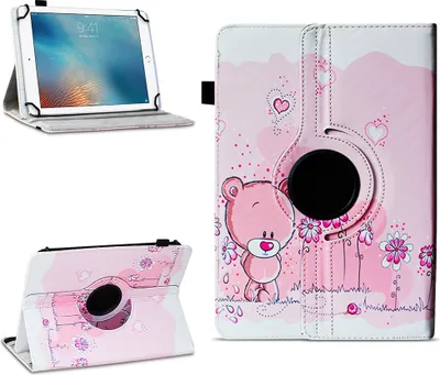Produktbild von Tablet Hülle für Apple iPad 2017 2018 2019 2020 Tasche Schutzhülle Case DrehbarFarben:Motiv 1