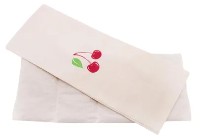 Obrázok produktu pre Vankúšik s čerešňovými jadrami a odnímateľným bavlneným poťahom, 20x53 cm