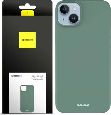 Immagine prodotto di Custodia in silicone SPACECASE Custodia in silicone per iPhone 14 Plus Verde