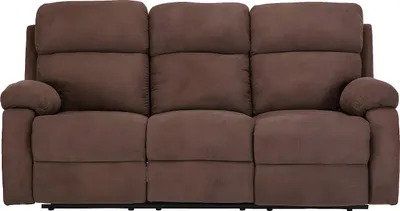Produktbild von TOLZANO 3-Sitzer-Sofa aus Stoff, mit Relaxfunktion - Farbe braun