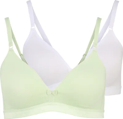 Produktbild von PETITE FLEUR Bralette-BH 2xweiß+1xmint Größe 70 AA