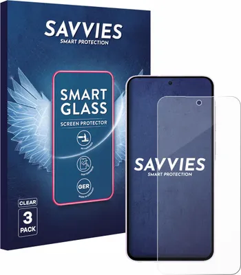 Produktbild von 3x Savvies Schutzglas Folie für Samsung Galaxy A56 5G Enterprise Edition / A36 5G Enterprise Edition 9H Panzer Schutzfolie Glas Displayschutz klar transparent
