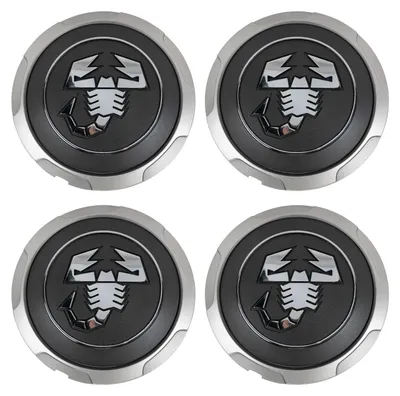 Produktbild von Original Fiat Abarth Radnabendeckel 4er-Set Skorpion 52057487