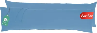 Obrázok produktu pre Vankúš, obliečka 40 x 145 cm (sada 2 obliečok), obliečka na vankúš so zipsom, 100% bavlna, Oeko-Tex, priedušná