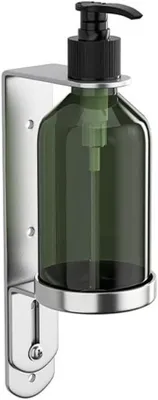 Produktbild von 300 ml grüner, manueller Wandspender mit Edelstahlpumpe, für Bad/Küche, 1 Flasche