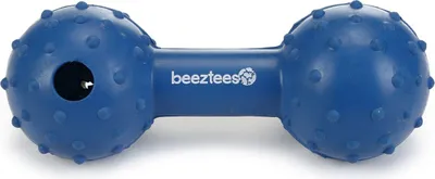 Produktbild von Beeztees Hantel+Glocke - Hundespielzeug - blau - 11,5 cm
