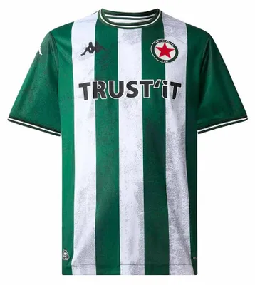 Produktbild von Kappa Offizielles T-Shirt Red Star 2025/2026 Green Formal/White/Red Haute S | Hy
