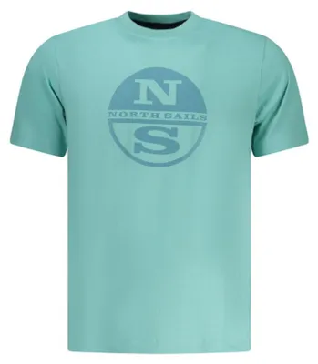 Produktbild von Stilvolles Herren Kurzarm T-Shirt Blau mit Print und Rundhals