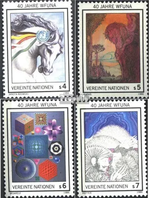 Produktbild von Briefmarken UNO - Wien 1986 Mi 64-67 (kompl.Ausg.) gestempelt 40 Jahre WFUNA