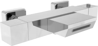 Produktbild von Mexen Cube thermostatische Wannenbatterie, Chrom - 77360-00