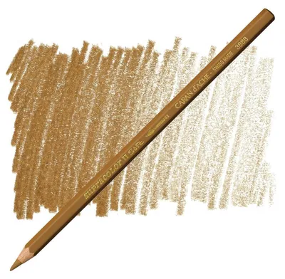 Produktbild von Aquarellkreide "Supracolor", brauner Ocker, sechseckig, CARAN D'ACHE 3888.037