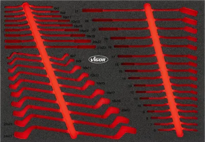 Produktbild von VIGOR Schraubenschlüssel-Einlage leer L V6643N-L L x B x H: 563 mm x 393 mm x 35