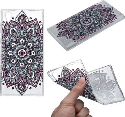 Produktbild von Henna Cover für Sony Xperia L1 Case Schutz Hülle Silikon Tattoo Bunt