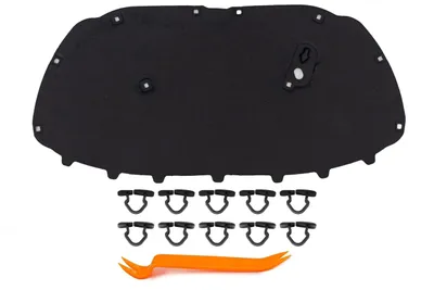 Image de HERSTMOTO Isolation de capot avec clips compatible avec Volkswagen Polo V 6R 2009-2017 – Réf. 6R0863831B