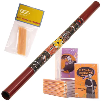 Immagine prodotto di Didgeridoo starter pack rosso - completo di borsa e accessori